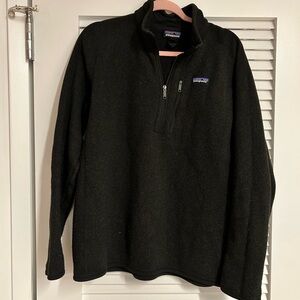 Patagonia Black Zip Up Sweater